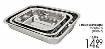Cora 3 shotels voor lasagne aanbieding