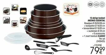 Cora 15-delige kookset ingenio essential aanbieding