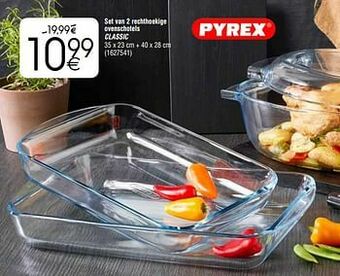 Cora Set van 2 rechthoekige ovenschotels classic aanbieding