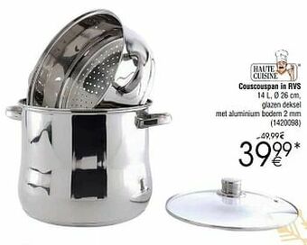 Cora Couscouspan in rvs aanbieding