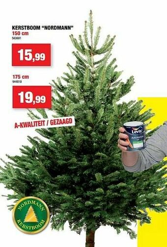 Hubo Kerstboom nordmann aanbieding