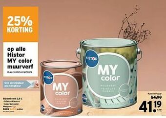 GAMMA Histor my color muurverf aanbieding