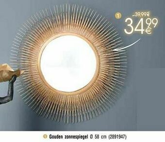 Gouden zonnespiegel