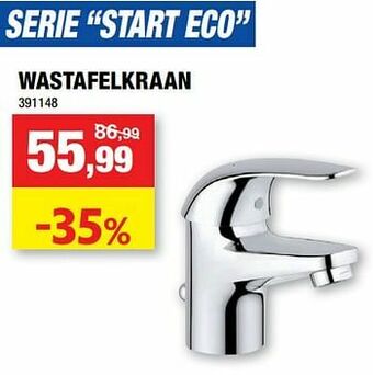 Hubo Wastafelkraan start eco aanbieding