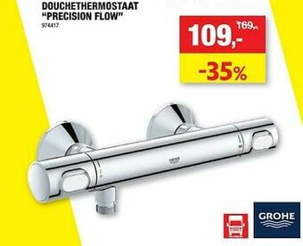Hubo Douchethermostaat precision flow aanbieding