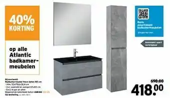 GAMMA Badkamermeubel heon beton aanbieding