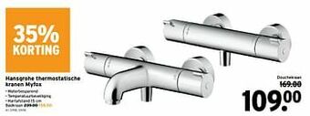 GAMMA Hansgrohe thermostatische kranen myfox aanbieding