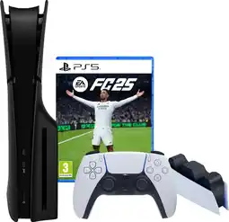 Coolblue PlayStation 5 Slim Disc Edition + FC 25 + Covers Zwart + Oplaadstation aanbieding