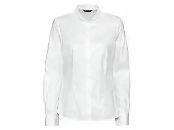 Lidl ESMARA® Getailleerde katoenen blouse (40, wit) aanbieding