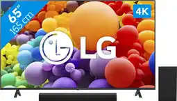 Coolblue LG 65UR78006LK + Barre de Son aanbieding