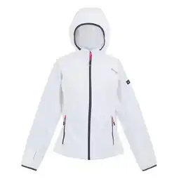 Decathlon Dames Bourda Zachte Shell Jas (Wit/Grijs) aanbieding