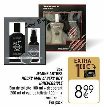 Box jeanne arthes rocky man of sexy boy irreversible