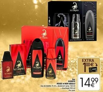 Cora Box scorpio rouge of noir absolu aanbieding