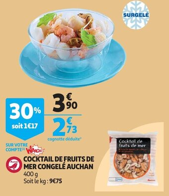 Auchan Cocktail De Fruits De Mer Congele Auchan aanbieding