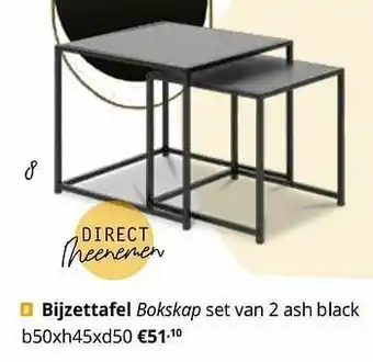 YGO Bijzettafel bokskap set van 2 aanbieding