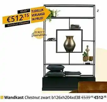 YGO Wandkast chestnut aanbieding