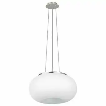 Eglo Optica - Hanglamp - E27 - 2x60w - Wit/nikkel