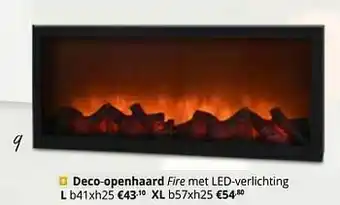 Deco-openhaard fire met led-verlichting