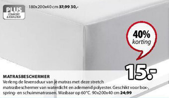 Jysk Matrasbeschermer aanbieding