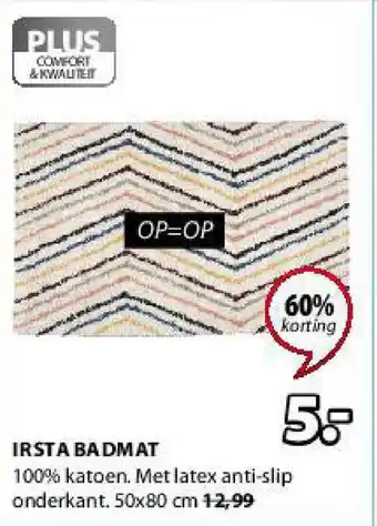 Jysk Irsta Badmat aanbieding