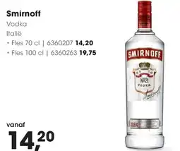 Hanos Smirnoff Vodka aanbieding