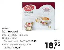Hanos Lonka Soft nougat aanbieding