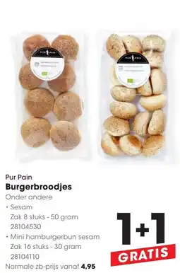 Hanos Pur Pain Burgerbroodjes aanbieding