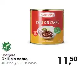 Hanos Coertjens Chili sin carne aanbieding