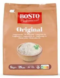 Hanos Bosto professional rijst long grain aanbieding