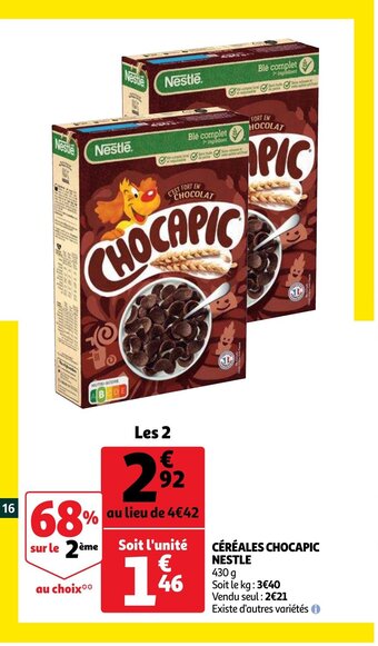 Auchan Cereales Chocapic Nestle aanbieding
