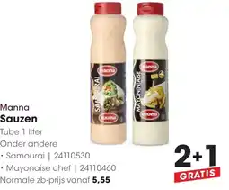 Hanos Manna Sauzen aanbieding