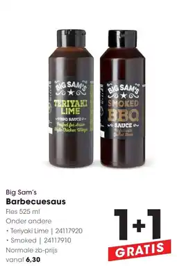 Hanos Big sam's barbecuesaus aanbieding