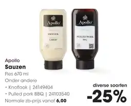 Hanos Apollo Sauzen aanbieding