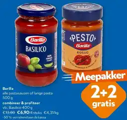 OKay Barilla alle pastasauzen of lange pasta 500 g aanbieding