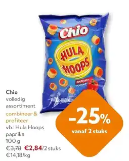 OKay Hula Hoops paprika 100 g aanbieding