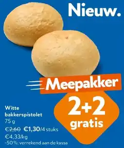 OKay Witte bakkerspistolet 75 g aanbieding
