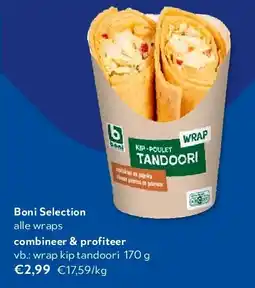 OKay wrap kip tandoori 170 g aanbieding