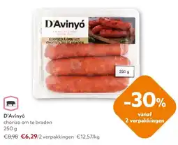 OKay D’Avinyó chorizo om te braden 250 g aanbieding