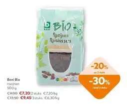 OKay Boni Bio rozijnen 500 g aanbieding