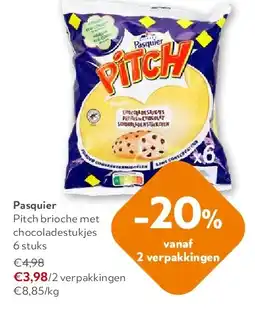 OKay Pasquier Pitch brioche met chocoladestukjes 6 stuks aanbieding