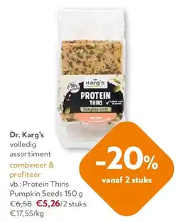 OKay Protein Thins Pumpkin Seeds 150 g aanbieding