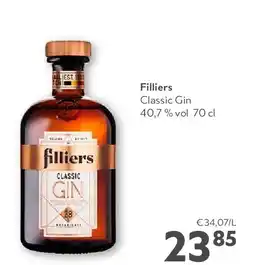 OKay Filliers Classic Gin 40,7 % vol 70 cl aanbieding