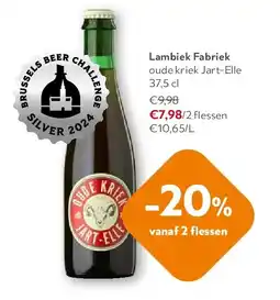 OKay Lambiek Fabriek oude kriek Jart-Elle 37,5 cl aanbieding