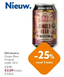 OKay Old Jamaica Ginger Beer Original in blik 33 cl aanbieding