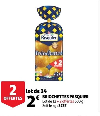 Auchan Briochettes Pasquier aanbieding