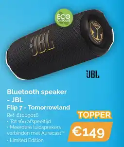 Krëfel JBL bluetooth speaker Flip 7 - Tomorrowland aanbieding