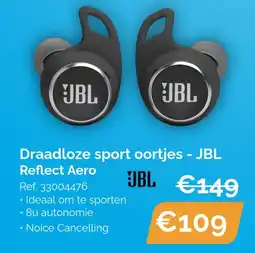 Krëfel JBL draadloze sport oortjes reflect aero aanbieding