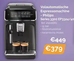 Krëfel Philips volautomatische espressomachine series 3300 EP3324/40 aanbieding