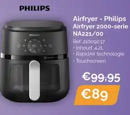 Krëfel Philips airfryer 2000-serie NA221/00 aanbieding