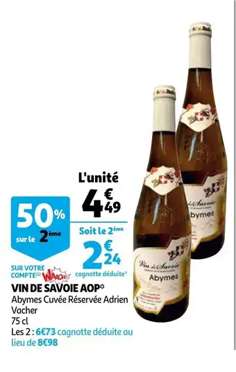 Auchan Vin De Savoie AOP aanbieding